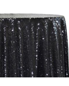 90" x 132" Glitz Sequin Black