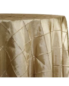 90" x 132" Pintuck Taffeta Champagne