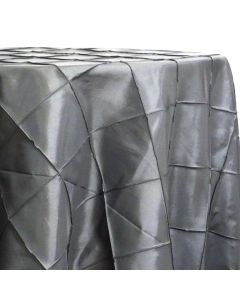 90" x 132" Pintuck Taffeta Charcoal