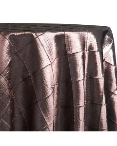 90" x 156" Pintuck Taffeta Chocolate