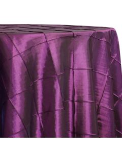 120" Pintuck Taffeta Eggplant