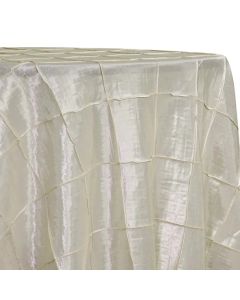 90" x 156" Pintuck Taffeta Ivory