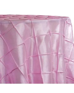 90" x 132" Pintuck Taffeta Pink
