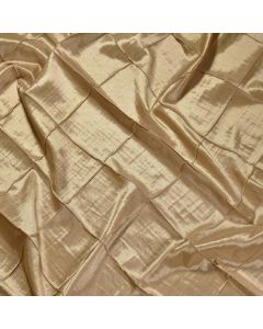 Runner Pintuck Taffeta Champagne