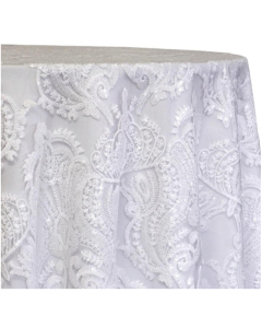 90" x 132" Princess Lace White