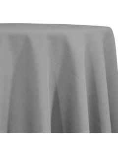 90" x 132" Poplin Polyester Silver