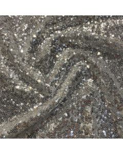 90" x 132" Glitz Sequin Silver